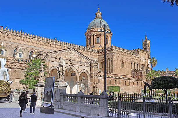 Palermo, Italy - January 24, 2025: Palermo Cathedral