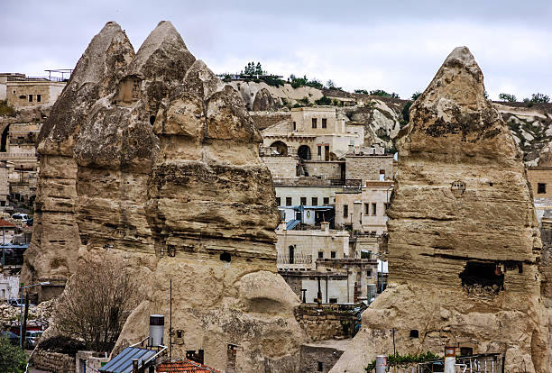 Cave hotels in Goreme town, Cappadocia, Turkey