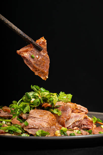 Delicious Beef Dish with Fresh Herbs and Rich Flavor