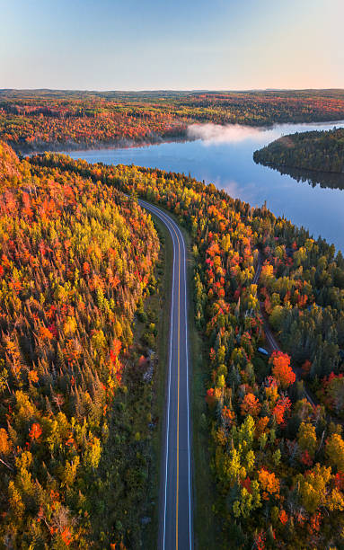 road to heaven with fall colors