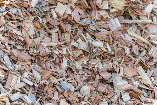 istock Close-up of wood chips with rough edges. 2237864001