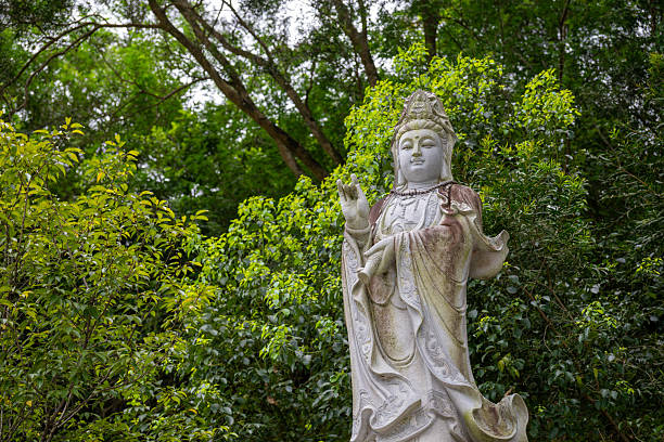 istock A Serene Statue of Guanyin Amidst Lush Greenery in a Forest 2237867165
