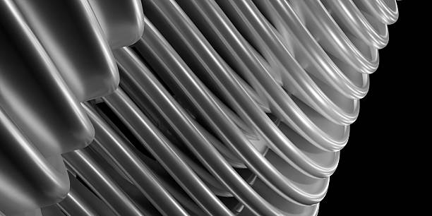 istock Abstract background, waves, curves, shiny, for decoration, 3D illustration 2237872420