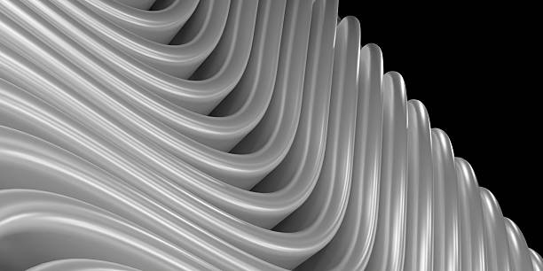 istock Abstract background, waves, curves, shiny, for decoration, 3D illustration 2237872423