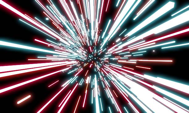 istock Zoom, black background, glowing technology lines, abstract, lines, 3D illustration 2237872440