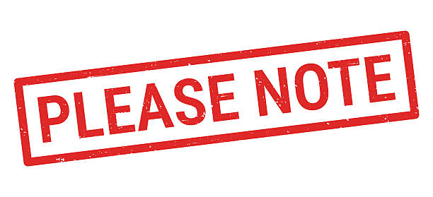 Please Note. Grunge rubber stamp for your own design, isolated on a blank background. The stamp consists of text and a frame in red ink. Vector Illustration (EPS file, well layered and grouped). Easy to edit, manipulate, resize or colorize. Vector and Jpeg file of different sizes.