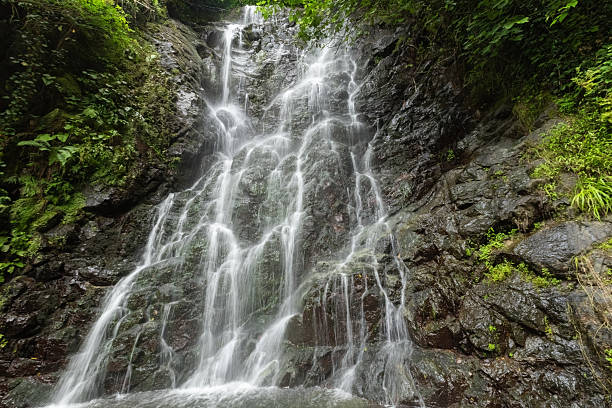 istock Beautiful mountain waterfall view from the bottom in Georgia 2237873427
