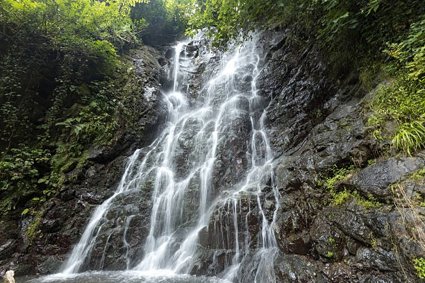 istock Beautiful mountain waterfall view from the bottom in Georgia 2237873526
