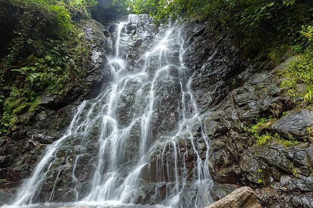 istock Beautiful mountain waterfall view from the bottom in Georgia 2237873531
