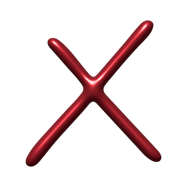 3d cross mark clipart Single element for design
