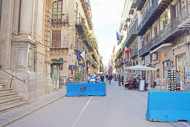 Palermo, Italy - January 24, 2025: Main street