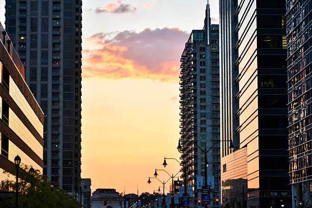 Sunset In Midtown Atlanta Georgia
