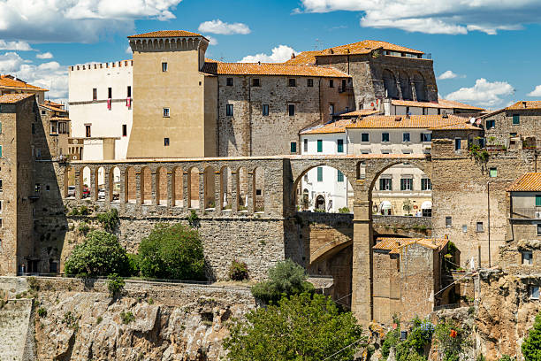 istock Pitigliano historic town with aqueduct and ancient buildings 2237878741