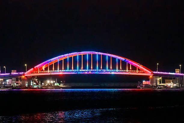 istock Light up Seolak Bridge over Cheongchoho Lake, Sokcho, South Korea 2237888002