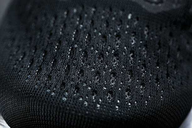 istock Mesh of black sports sneakers for training Macro 2237890147