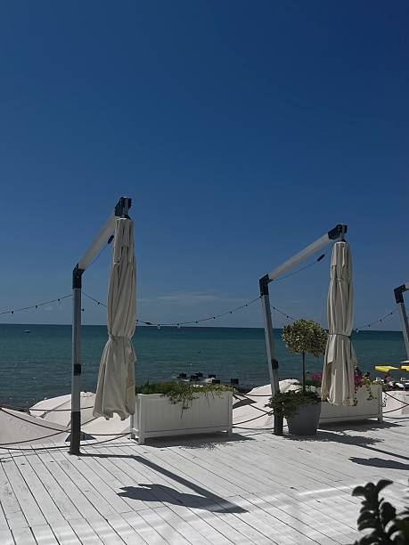 istock A beach white. Amenities. For sleeping in the sun. 2237906428