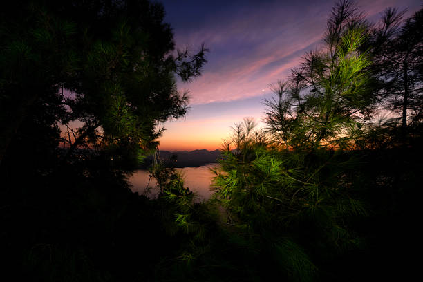 Wonderful sunrise views at Koycegiz Lake