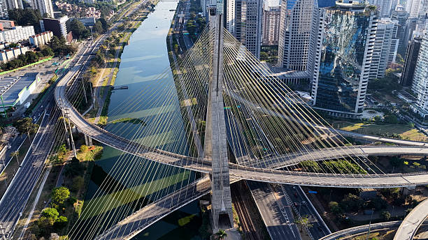 istock Stunning Cable Bridge In Downtown Sao Paulo Brazil. 2237933650