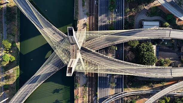 istock Stunning Cable Bridge In Downtown Sao Paulo Brazil. 2237933790