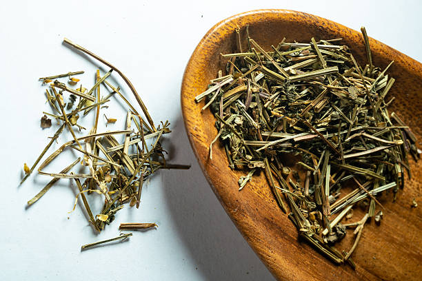 chinese medicine on white background:Sculellaria barbata