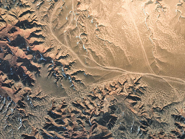istock Magnificent Desert Landforms Captured from an Aerial Perspective 2237954908