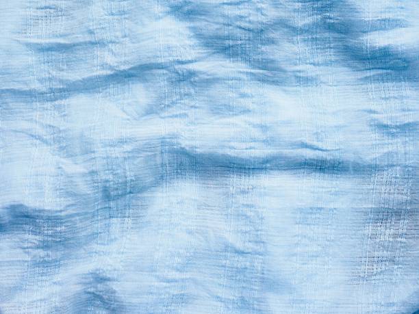 istock Blue linen background, close-up, textile 2237957082