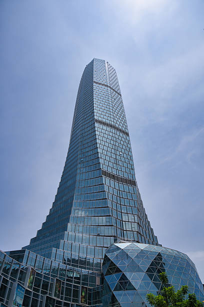 istock A Magnificent View of a Modern Skyscraper with Reflective Glass Facade and Unique Architectural Design 2237964973