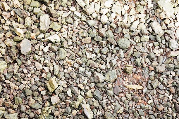 Background of rocks at the river mouth. Pebbles background.stone wall texture. Crushed stone and multi-colored stones close-up.