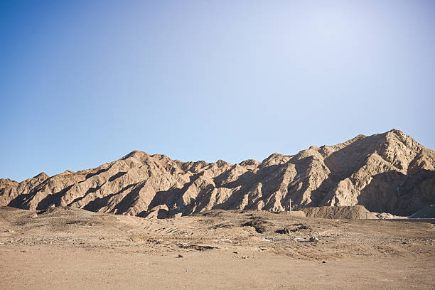 A Majestic Mountain Range in the Vast Desert Landscape
