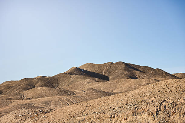 Barren Hills Under a Clear Sky