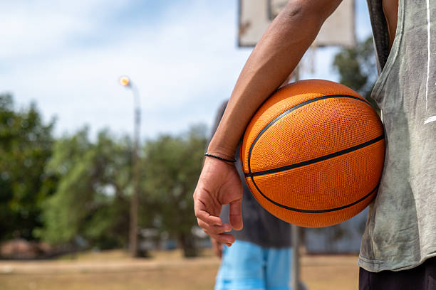 istock Young man seen with basketball 2237969592