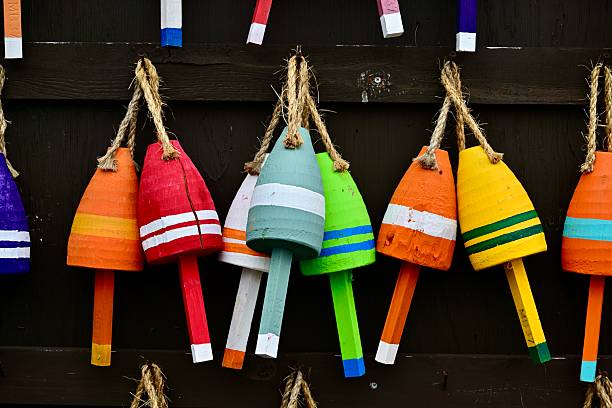 istock Multiple Colorful Lobster Buoys 2237971584