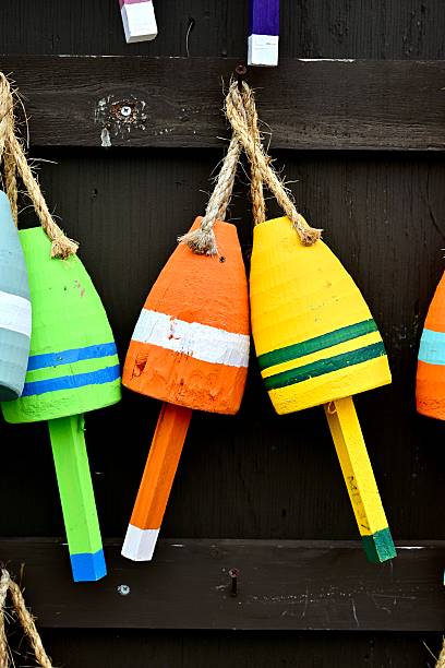 istock Orange and Yellow Lobster Buoys 2237971591
