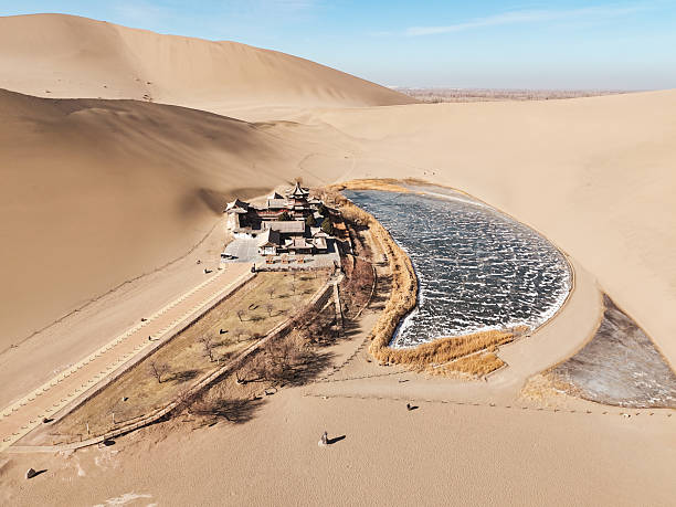 istock An Oasis and Ancient Architecture in the Desert 2237973747