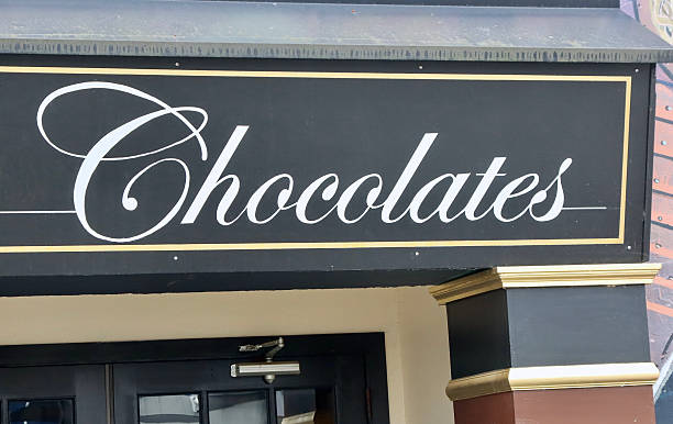 istock Close-up Of The Word Chocolates 2237976073