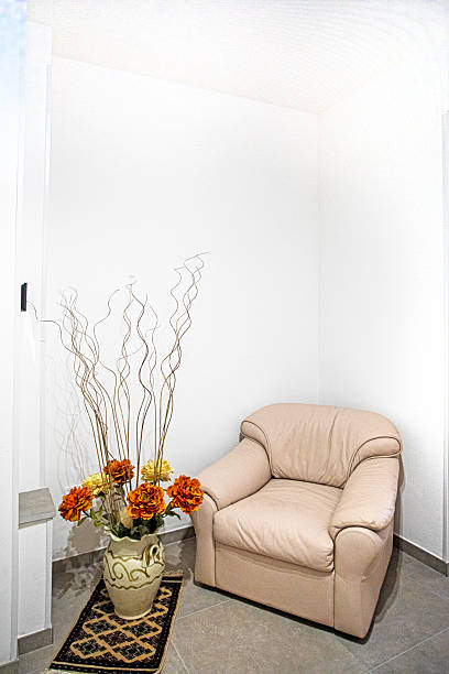 Stylish living room design with decorative objects