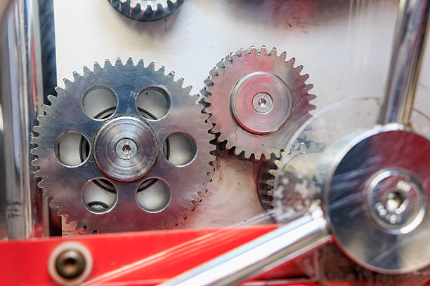 Gears on white background