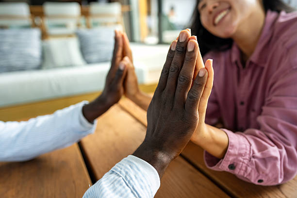 istock Handshake between people of different ethnicities, symbolizing trust, harmony, belonging, and unity 2237997797