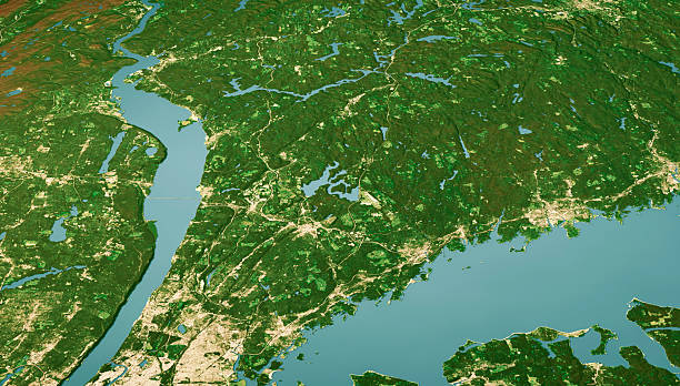 istock Westchester County Satellite Landscape View 3D Render Color 2238000760