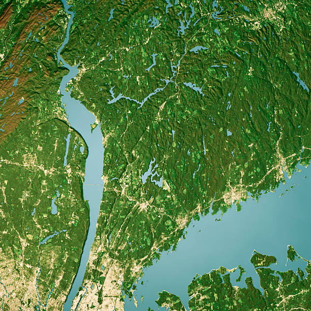 istock Westchester County Satellite Topographic Map 3D Render Color 2238000782