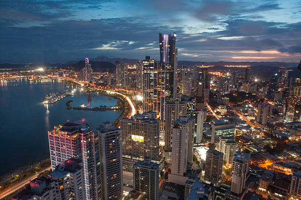 istock Panama city at night 2238001106