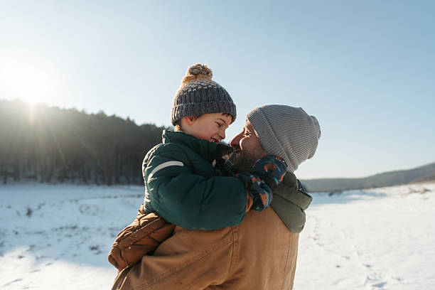 Precious moments on a snowy day
