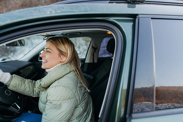 istock Driving a car on the snow 2238006639