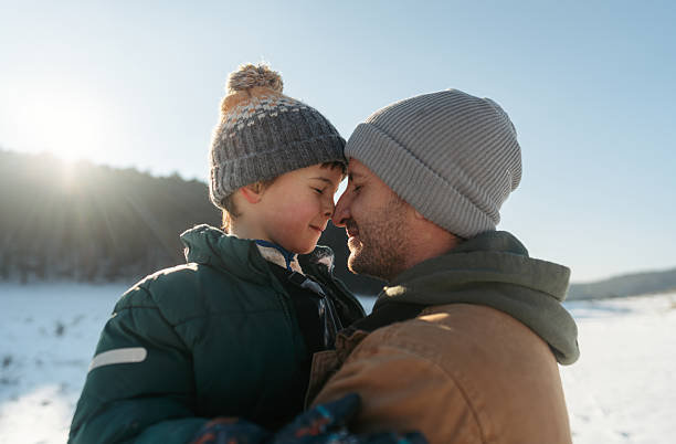 istock Precious moments on a snowy day 2238006678