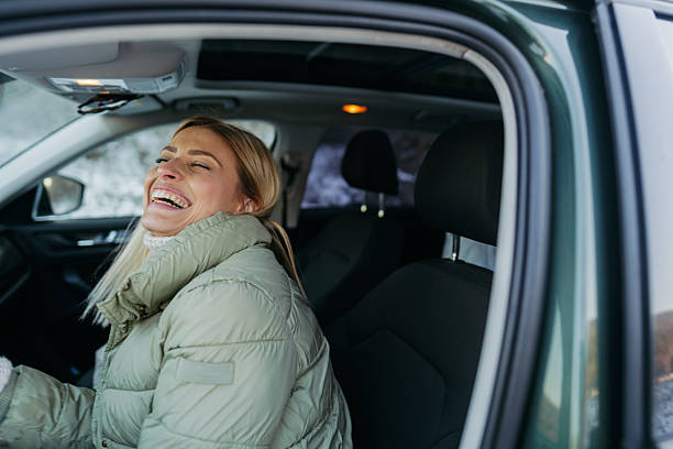 istock Driving a car on the snow 2238006691