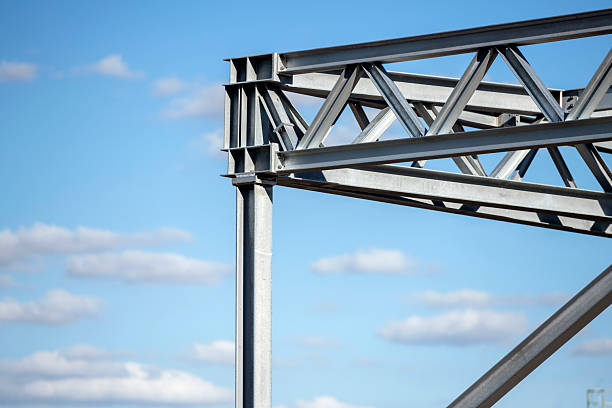 istock Steel beams of a roof structure 2238007334