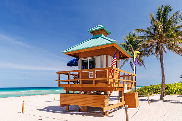 istock Lifeguard tower on Sunny Isles Miami Beach 2238008161