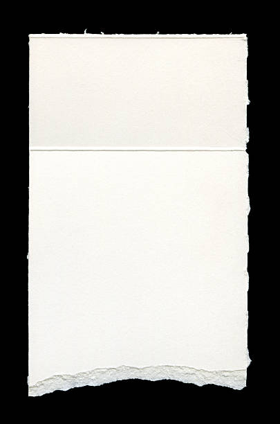 istock Cut or torn paper background textured isolated 2238008491