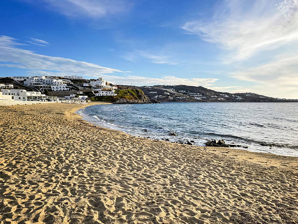 Megali Ammos beach, Mykonos island, Cyclades, Greece.