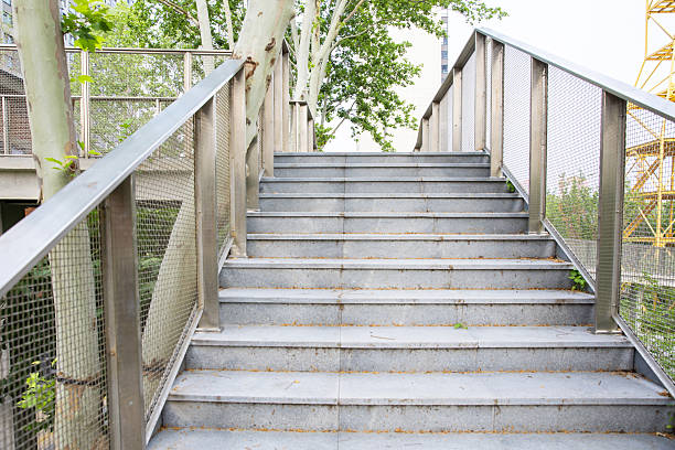 Outdoor stairs and bridges